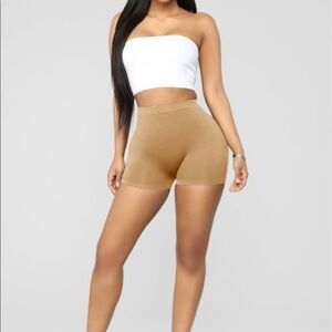 Oyster Seamless Basic Fitted‎ Mini Bike Shorts